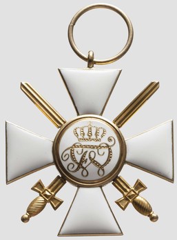 Order of the Red Eagle, Type V, Military Division, III Class Cross (in gold) Reverse