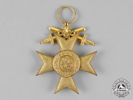 Order of Military Merit, Military Division, I Class Military Merit Cross (without crown) Reverse