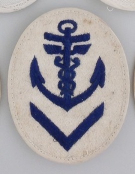 Kriegsmarine Obermaat Administrative Insignia (embroidered) Obverse