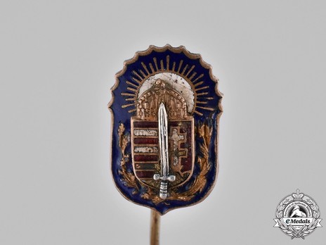 Miniature Order of Vitezi, Badge (with silver sword) Reverse