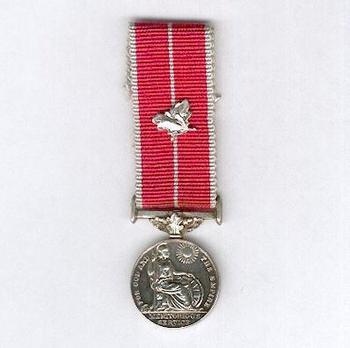 Silver Medal (for military, with King George VI "GRI" cypher, with gallantry emblem) Obverse