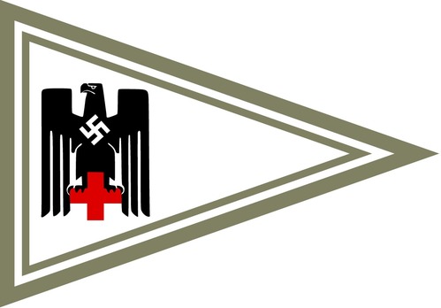 German Red Cross Bereitschaft Leader Pennant Obverse