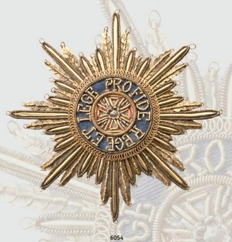 Order of the White Eagle, Type I, Civil Division, Breast Star (Embrodiered, c. 1830)