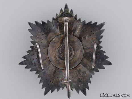 Order of Medjidjie, Civil Division, II Class Breast Star Reverse