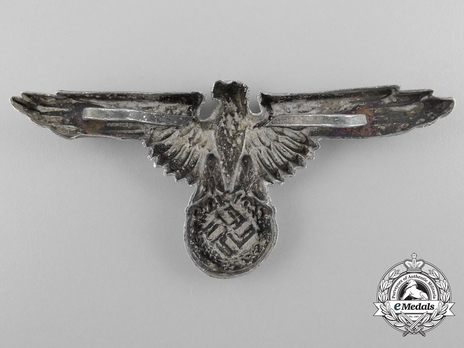 Waffen-SS Metal Cap Eagle Type II, by Assmann (aluminum) Reverse