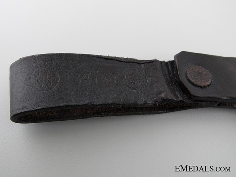 Allgemeine SS M33 Early Pre-RZM Mark Service Dagger (by Robert Klaas) Strap Detail