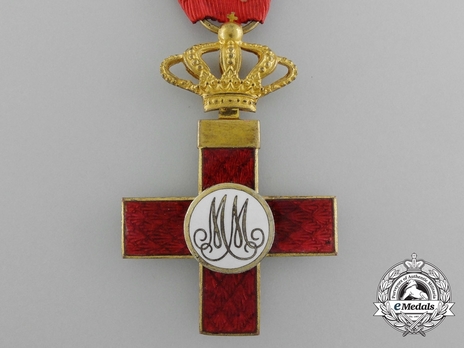 1st Class Cross (red distinction) (bronze gilt) (1889-1931) Reverse