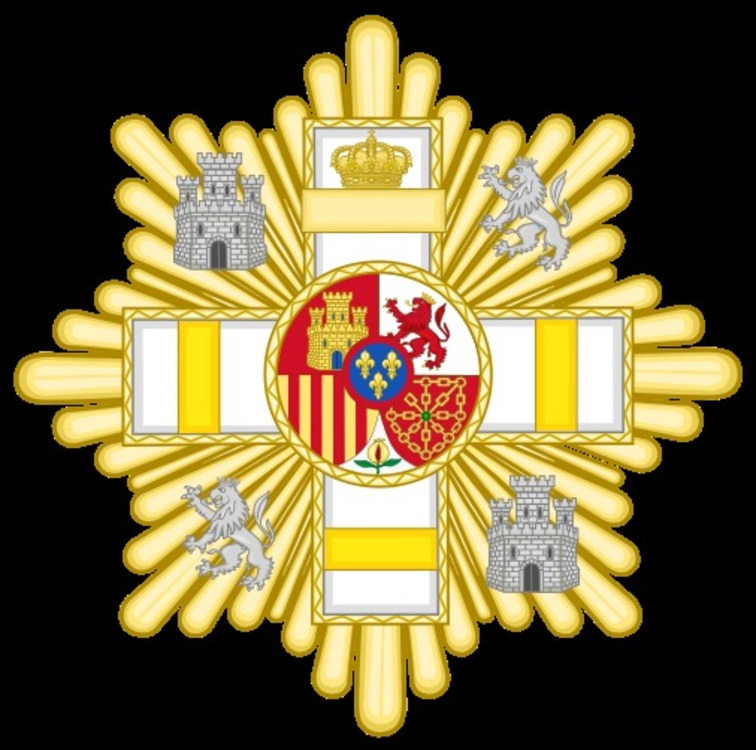 506px grand cross of the military merit %28spain%29   yellow decoration.svg