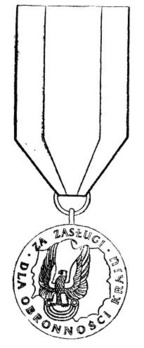 Medal of Merit for National Defence, I Class Obverse