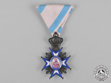 Order of Saint Sava, Type I, V Class Obverse