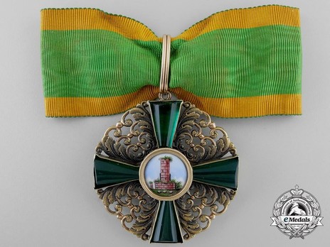 Order of the Zähringer Lion, Commander (in gold) Obverse with Ribbon