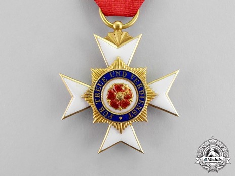 Princely House Order of Schaumburg-Lippe, III Class Cross (in gold) Obverse