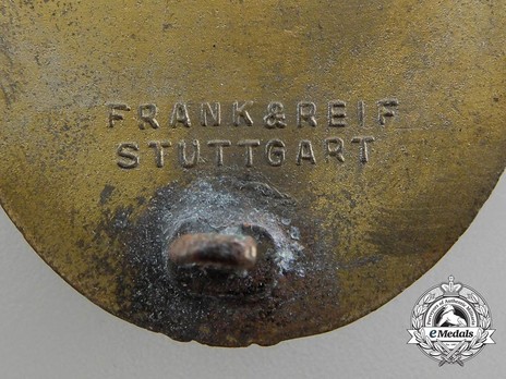 Panzer Assault Badge, in Bronze, by Frank & Reif Detail
