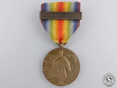 World War I Victory Medal (with Navy "ATLANTIC FLEET" clasp) Obverse