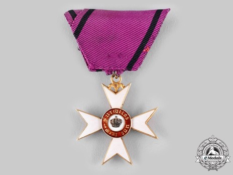 Order of the Württemberg Crown, Civil Division, Knight's Cross (in gold) Reverse