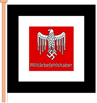 German Army Command Flag for Military Territorial Commanders Obverse