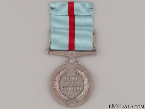 Campaign Medal for United Nations operations in Congo Reverse