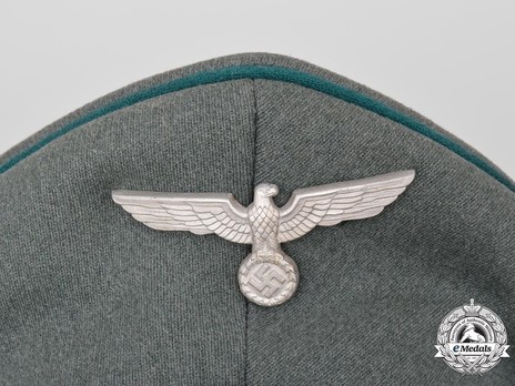 German Army Administrative Officer's Visor Cap Eagle Detail