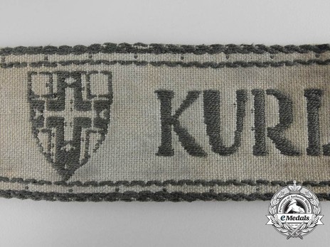 German Army Kurland Cuff Title Obverse Detail