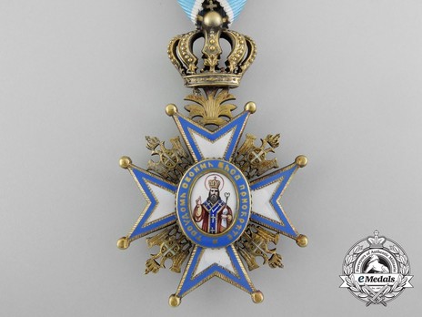 Order of Saint Sava, Type I, I Class Obverse