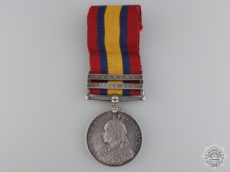 Silver Medal (with date removed, with "BELFAST" and "LAING'S NEK" clasps) Obverse