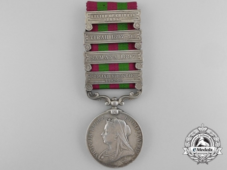 Silver Medal (with 4 clasps) (1896-1901) Obverse
