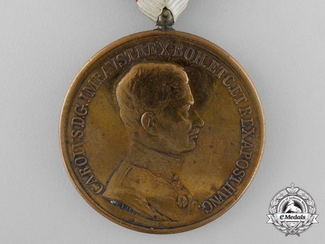Type IX, I Class Gold Medal (with second award clasp) Obverse