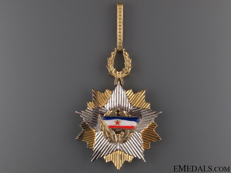 Order of the Yugoslav Flag, III Class Obverse