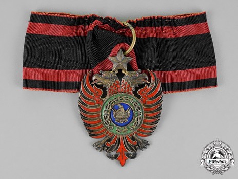 Order of Skanderbeg, Type I, Grand Officer's Cross Obverse