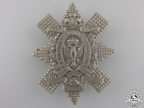 Lanark and Renfrew Scottish Regiment Other Ranks Glengarry Badge Obverse