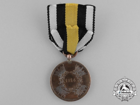 Commemorative War Medal, 1813-1815, for Combatants (1814, rounded arms version) Reverse