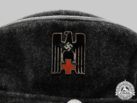 German Red Cross Visored Field Cap Eagle Detail