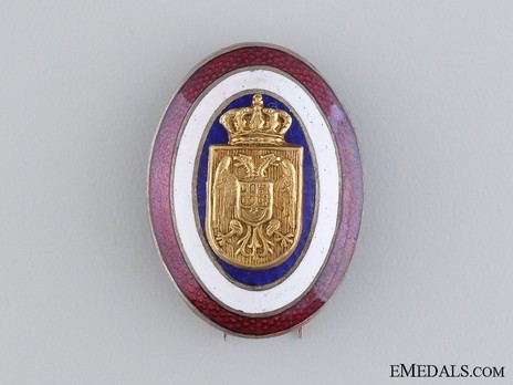Royal Yugoslavian Police Officer's Badge Obverse