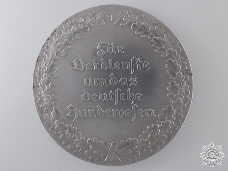 Commemorative Badge for German Dog Care, Large Reverse
