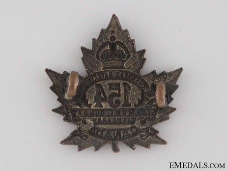 154th Infantry Battalion Other Ranks Collar Badge Obverse