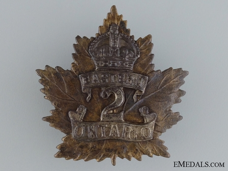2nd Infantry Battalion Other Ranks Cap Badge Obverse