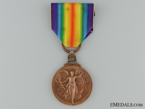 WWI Victory Medal (stamped "HENRY NOCQ" on engraving) Obverse