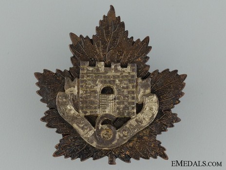 6th Infantry Battalion Other Ranks Cap Badge (Solid) Obverse