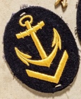 Kriegsmarine Obermaat Replacement Service Insignia (embroidered) Obverse