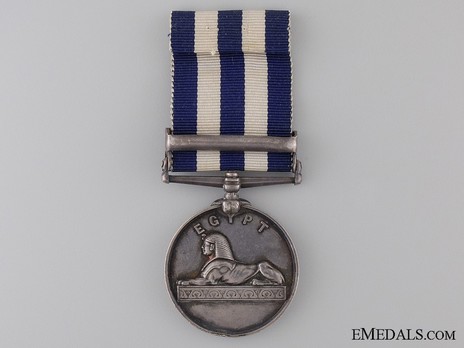 Silver Medal (with "SUAKIN 1885" clasp) Reverse