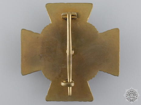  Gold Cross (pinback) Reverse