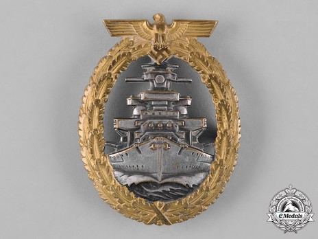 High Seas Fleet Badge, by C. Schwerin (in tombac) Obverse