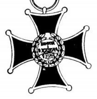 Order of Virtuti Militari, Type II, Knight Reverse