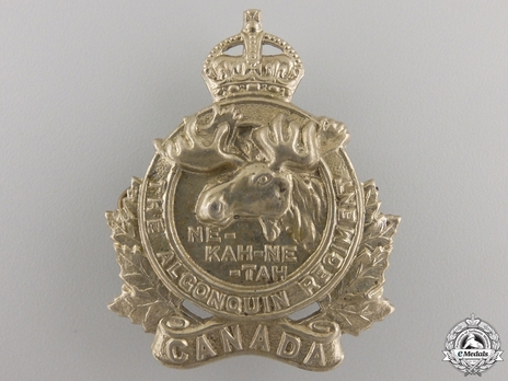 Algonquin Regiment Officers Cap Badge Obverse