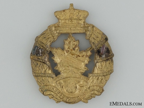 British Columbia Regiment Other Ranks Cap Badge Reverse