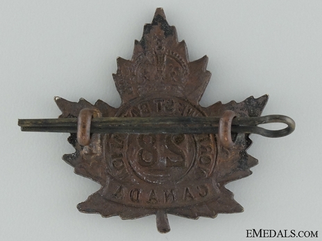 28th Infantry Battalion Other Ranks Cap Badge Reverse