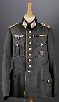 German Army Cavalry Officer's Old Style Dress Tunic Obverse