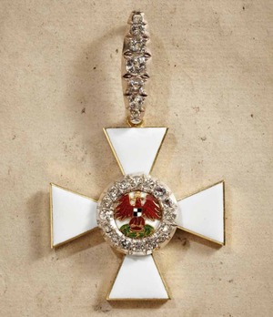 Order of the Red Eagle, Type V, Civil Division, II Class Cross (with diamonds) Obverse