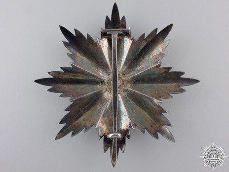 Order of St. Maurice and St. Lazarus, Grand Cross Breast Star Reverse