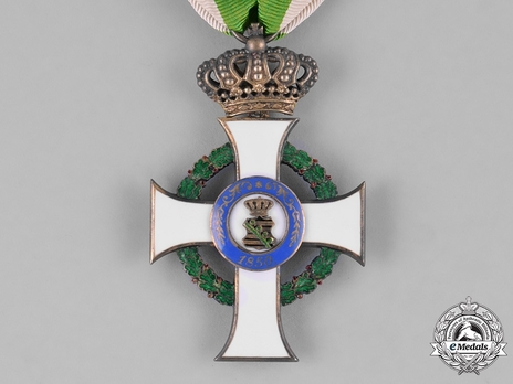Albert Order, Type II, Civil Division, I Class Knight (with crown, in silver gilt) Reverse
